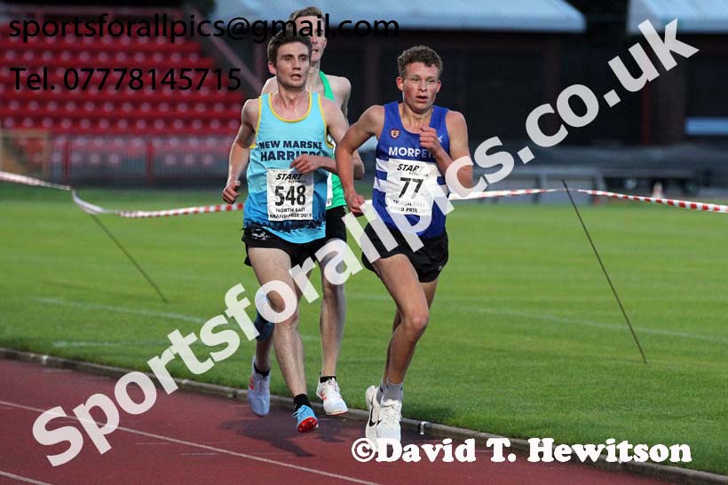 Senior graded 3000 metres, 2019 North East Grand Prix, Gateshead Stadium. Photo: David T. Hewitson/Sports for All Pics